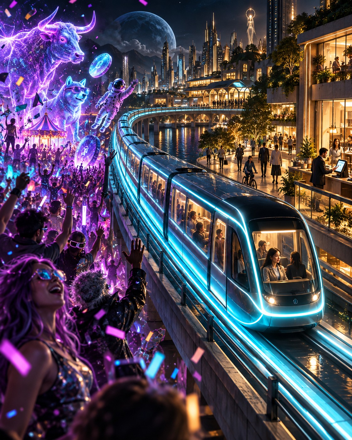 A fast transit line connects speculative excitement with everyday commerce. Solana’s lasting test is whether useful applications keep people returning after the hype fades.